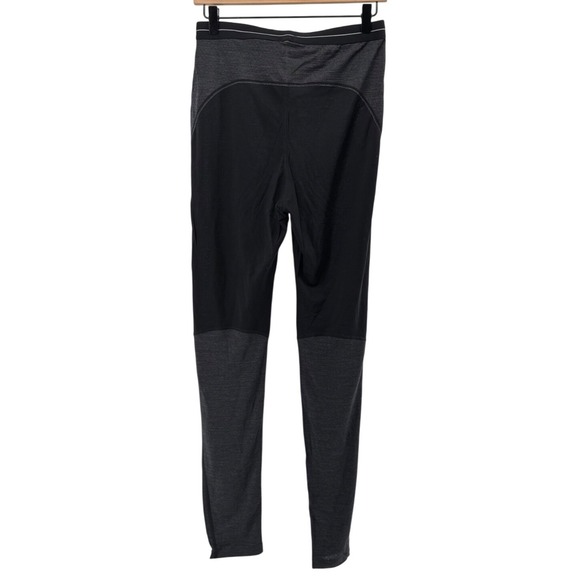 Icebreaker ZoneKnit 125 Thermal Leggings Women Large Black Wool Base Layer NEW - Picture 3 of 8
